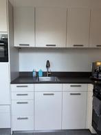 STIJLVOLLE KEUKEN MET BERTAZZONI FORNUIS 1,96M X 3,16M, Huis en Inrichting, Keuken | Complete keukens, Ophalen, Wit, Hoekkeuken