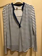 Mooie blouse /shirt van H&M maat M blauw met wit, Ophalen of Verzenden, Zo goed als nieuw, Maat 38/40 (M), Blauw