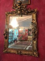 Antiek spiegel barok met engelen beelden  verlichting  goud, Ophalen, Rechthoekig, 50 tot 100 cm, Minder dan 100 cm