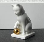 Franklin Mint Curio Cabinet Cats 1986 Blanc de Chine beeldje, Ophalen of Verzenden, Zo goed als nieuw, Dier