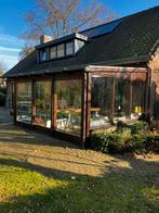 Serre - Hardhout, Doe-het-zelf en Verbouw, Kozijnen en Schuifpuien, Ophalen, Gebruikt, 225 cm of meer, Inclusief glas