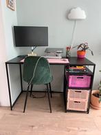 Metalen bureau met planken, Huis en Inrichting, Bureaus, Ophalen