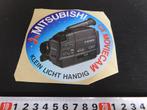 stickers MITSUBISHI klein licht handig  CX moviecam *, Verzamelen, Ophalen, Zo goed als nieuw, Overige typen