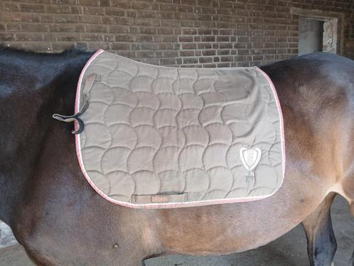 Zadeldekje chocolade maat full Equesrian style, Dieren en Toebehoren, Paarden en Pony's | Dekens en Dekjes, Gebruikt, Dekje, Ophalen of Verzenden