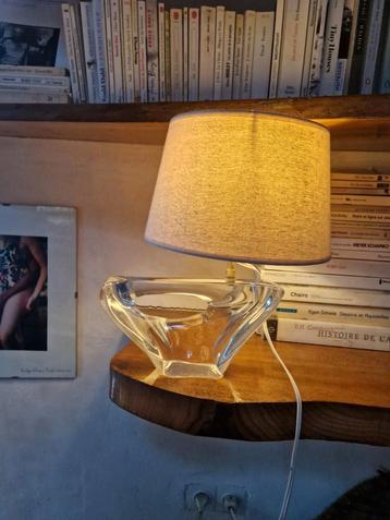 Vintage tafel lamp kristal daum zeilboot vintage tafel lamp  beschikbaar voor biedingen