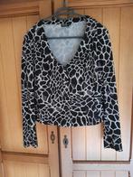 Blazer jasje van Moq maat 44 travelstof zwart wit, Verzenden, Zwart, Maat 42/44 (L), Moq