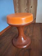 Oranje kunstof kruk vintage, Ophalen, Gebruikt, Kunststof
