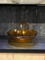 Waskom Glas – Rond & Stijlvol (42x15 cm) | WEG=WEG, Ophalen of Verzenden, Glas, Wastafel