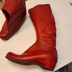 Vialis donker rode echt leren laarzen wedges mt 39 nr 43750, Hoge laarzen, Vialis, ., Vialis