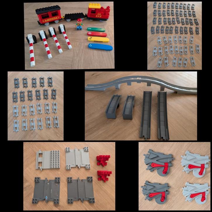 Duplo trein, rails en andere toebehoren, Kinderen en Baby's, Speelgoed | Duplo en Lego, Zo goed als nieuw, Duplo, Ophalen of Verzenden