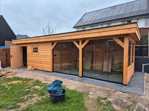 Overkapping douglas pergola tuinhuis schuur vlonder bouw, Tuin en Terras, Tuinhuizen, Nieuw, Hout, Ophalen