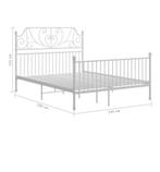 Leirvik IKEA Metalen bed 140x200 - Zo goed als nieuw!, Zwart, Tweepersoons, Zo goed als nieuw, 200 cm