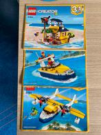 LEGO creator set 31064 3 in 1 eiland-avonturen,(vlieg)boot, Ophalen of Verzenden, Zo goed als nieuw