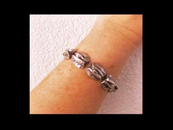 Bijzonder Zilveren PERLI Design Armband!, Sieraden, Tassen en Uiterlijk, Antieke sieraden, Armband, Zilver, Verzenden