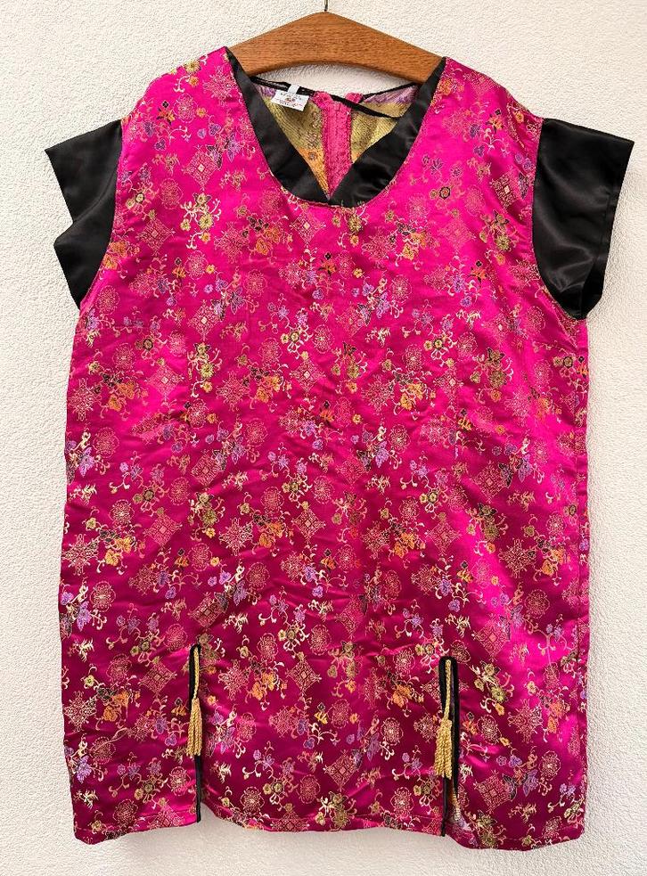 Roze Chinese jurk maat 52, Kleding | Dames, Carnavalskleding en Feestkleding, Zo goed als nieuw, Kleding, Carnaval, Maat 46/48 (XL) of groter