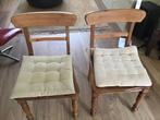 Houten grenen stoelen, Huis en Inrichting, Stoelen, Gebruikt, Twee, Bruin, Houten grenen