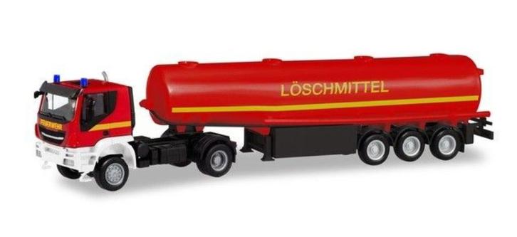 Iveco Trakker 4x4 T.Sz. Feuerwehr Löschmittel Herpa, Hobby en Vrije tijd, Modelauto's | 1:87, Nieuw, Bus of Vrachtwagen, Herpa