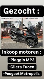 Piaggio Gezocht inkoop :MP3 / metropolis / fuoco (bj 1111), Bedrijf, 399 cc, Overig, Nick Brouwer Trading