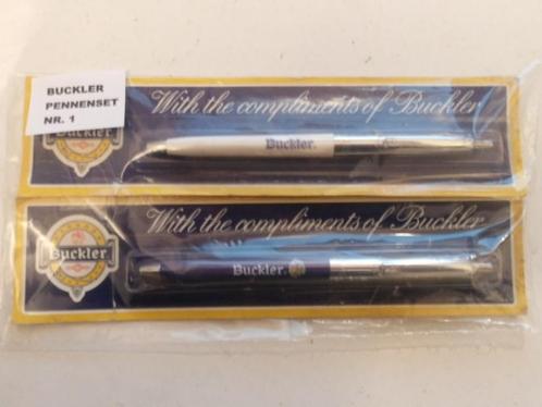Buckler bier pennen set (nr.1) 2 stuks, Verzamelen, Biermerken, Nieuw, Overige typen, Overige merken, Ophalen of Verzenden