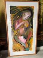 Schilderij met lijst, Ophalen, Zo goed als nieuw, Hout, Minder dan 20 mm