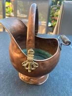 Antieke Koperen Ketel met Houten Handvat, Antiek en Kunst, Ophalen of Verzenden, Koper
