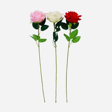 Single Rose Red kunstbloem lengte 52 cm beschikbaar voor biedingen