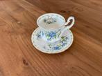 Royal Albert Mocca kop&schotel July, Ophalen of Verzenden, Zo goed als nieuw, Porselein, Kop en/of schotel