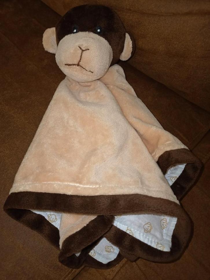 Menzis Natalis bruine apen knuffeldoek., Kinderen en Baby's, Speelgoed | Knuffels en Pluche, Zo goed als nieuw, Overige typen