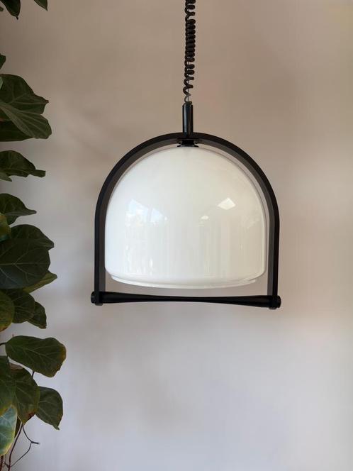 Vintage Space Age Hanglamp Temde Leuchten Jaren 70, Huis en Inrichting, Lampen | Hanglampen, Zo goed als nieuw, Minder dan 50 cm