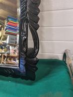 -	Spiegel wand / kuif model zwart, Huis en Inrichting, Woonaccessoires | Spiegels, Ophalen of Verzenden, 'T Olde Gre-j, Info@toldegrej.nl