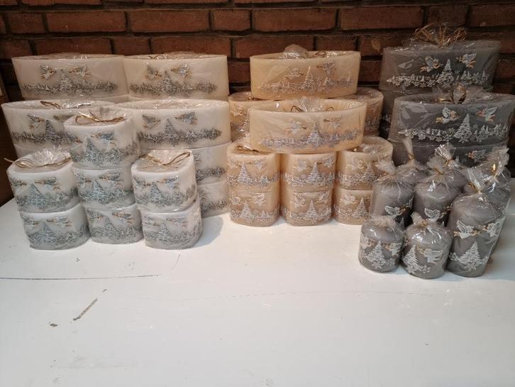Kaarsen met engelen opdruk - luxe wax windlichten, Huis en Inrichting, Woonaccessoires | Kandelaars en Kaarsen, Nieuw, Kaars, Minder dan 25 cm