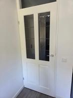 Opdek binnendeur met glas-in-lood, Doe-het-zelf en Verbouw, Deuren en Horren, Ophalen, Gebruikt, 80 tot 100 cm, Binnendeur