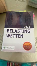 Belastingwetten - pocketeditie 2022, Ophalen of Verzenden, Zo goed als nieuw