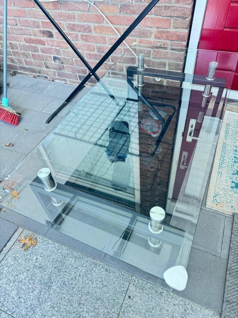 Salon tafel, Huis en Inrichting, Tafels | Salontafels, Ophalen, Gebruikt, 100 tot 150 cm, 50 tot 100 cm