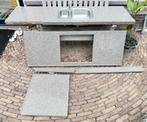 Composiet gemêleerd keukenblad zwart met beige, Huis en Inrichting, Keuken | Keukenelementen, Ophalen, Zo goed als nieuw, 200 cm of meer