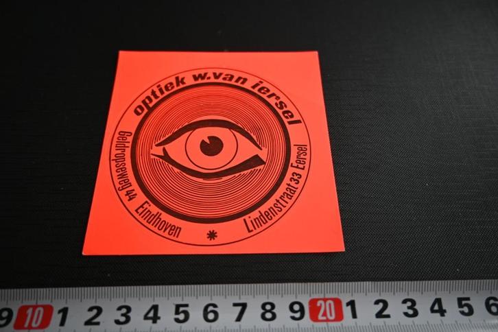 sticker ehv eersel optiek w van iersel logo oog, Verzamelen, Stickers, Zo goed als nieuw, Ophalen