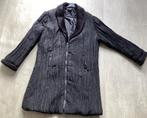 Zwarte jas met bontkraag maat L, Kleding | Dames, Jassen | Winter, Zwart, Ophalen of Verzenden, Zo goed als nieuw, Maat 42/44 (L)