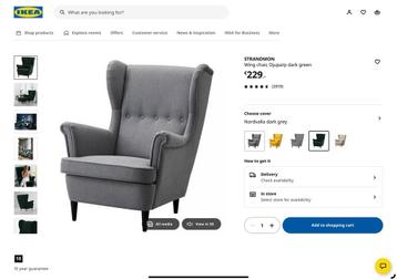 Grijze Fauteuil (Strandmon) beschikbaar voor biedingen