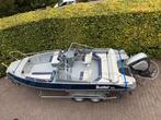 Buster XXL 150 pk aluminium compleet! met trailer, Watersport en Boten, Vis- en Consoleboten, Gebruikt, 6 meter of meer, Aluminium