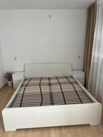 Ikea bed met lattenbodem en nachtkastjes, Huis en Inrichting, Ophalen, Gebruikt, Minder dan 45 cm, Minder dan 55 cm