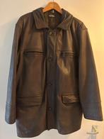 Camel leren jas maat 56, Ophalen, Gedragen, Maat 56/58 (XL), Bruin