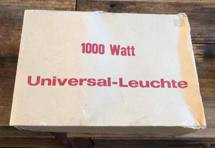 Oude Antieke Foto Lamp - Universal-Leuchte 1000 Watt, Audio, Tv en Foto, Fotografie | Fotostudio en Toebehoren, Gebruikt, Lamp of Flitsset