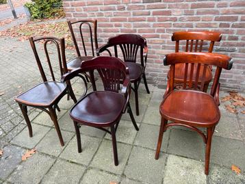 6 Cafestoelen in setjes van 2 beschikbaar voor biedingen