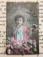 15-8-1908 Un baiser (XX), Ophalen of Verzenden, Voor 1920, Gelopen, Kinderen