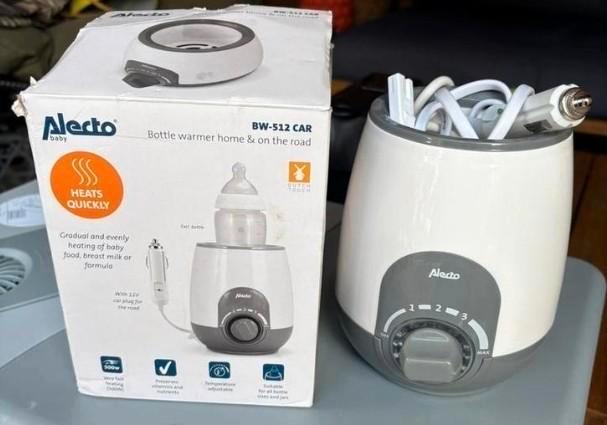 Alecto BW-512 CAR Flessenwarmer - Thuis & Onderweg, Kinderen en Baby's, Babyvoeding en Toebehoren, Zo goed als nieuw, Flessen- of potjesverwarmer
