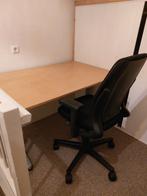 Bureautafel met bureaustoel - IKEA Galant, Huis en Inrichting, Bureaus, Ophalen, In hoogte verstelbaar, Gebruikt, Bureau