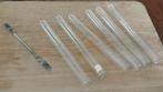 6 reageerbuisjes + 1 spatel (1x Schott Duran), Hobby en Vrije tijd, Ophalen of Verzenden, Gebruikt