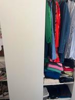 Witte hangkast met planken, Huis en Inrichting, Kasten | Kledingkasten, Ophalen, Gebruikt, 100 tot 150 cm, 200 cm of meer