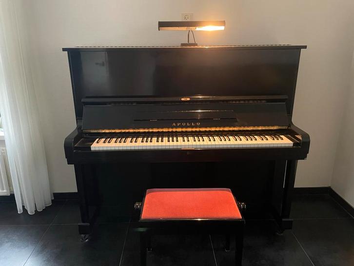 Piano Westera Apollo met kruk, Muziek en Instrumenten, Piano's, Gebruikt, Piano, Zwart, Hoogglans, Ophalen