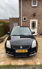 Suzuki Swift Sport 1.6 2007 Zwart Nieuwe APK, Voorwielaandrijving, 1005 kg, 125 pk, 4 cilinders